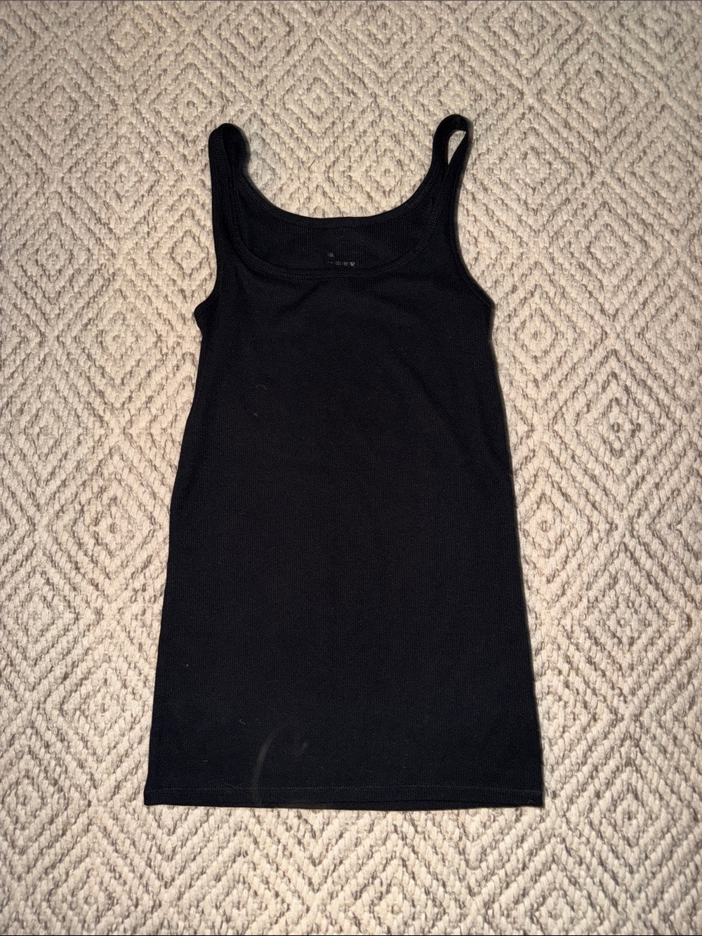 a new day Black Ribbed Tank Dress
